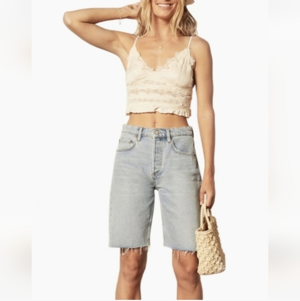 Boyish Light Wash Denim Bermuda Jorts